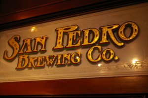 san pedro brew co sign san pedro brew co sign