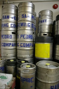 kegs at san pedro brew co. kegs at san pedro brew co.