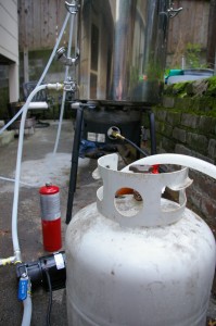 pumping wort after the boil pumping wort after the boil