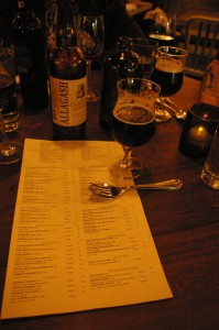 the beer list at anchor and hope