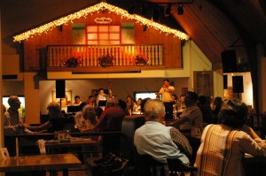 the dance floor at alpine village