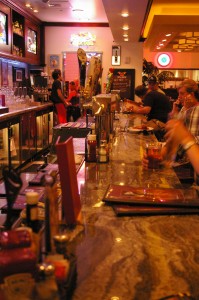 bar scene at burger bar