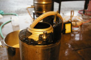 racking the wort to the keg