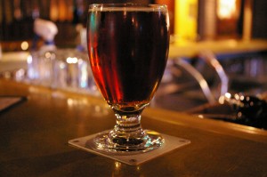 a pour at stub and herbs