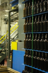 a pallet of bottles at summit