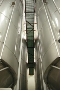 the fermentation tanks