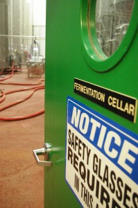 leaving the fermentation room