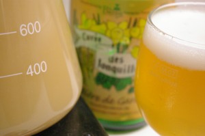 adding bottle dregs is tough work
