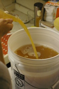 prepping the cider
