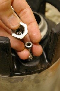 taking out the dip tube