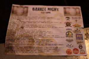 barrel night list