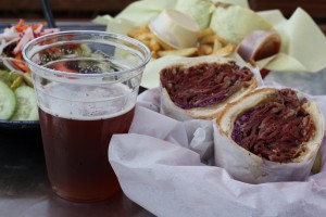 pastrami and pale at oinkster