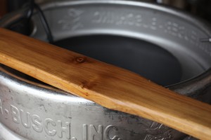 after mashing in